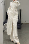 mame kurogouchi long shirt dress MM22SS DR033 white